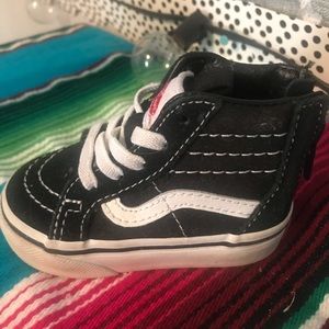 Black vans toddler shoes
